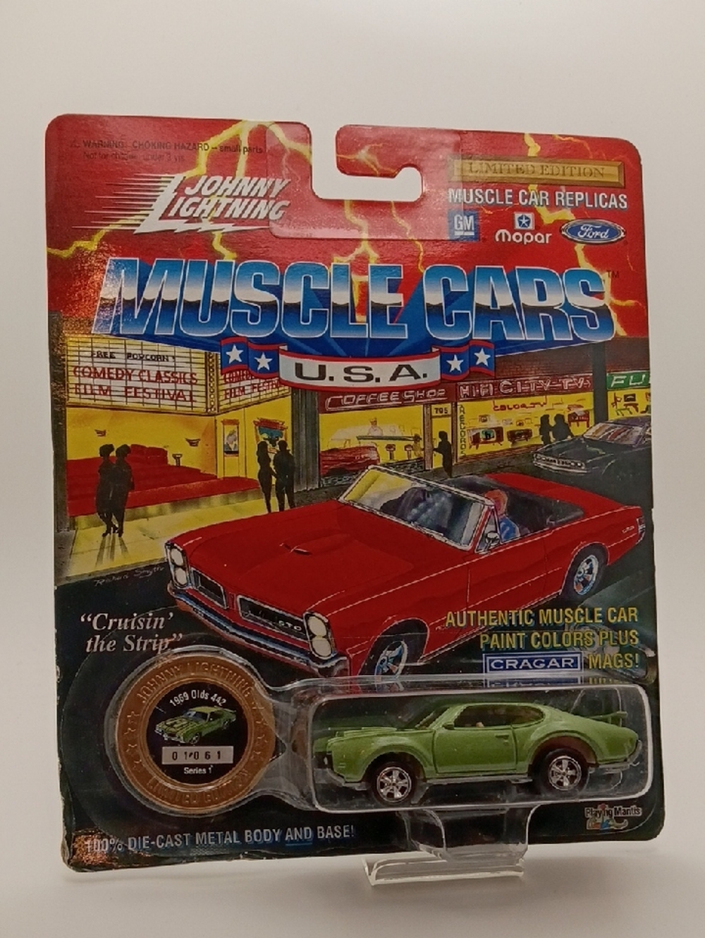 1995 Johnny Lightning Muscle Cars USA Series 1 Die-Cast 1969 Oldsmobile!